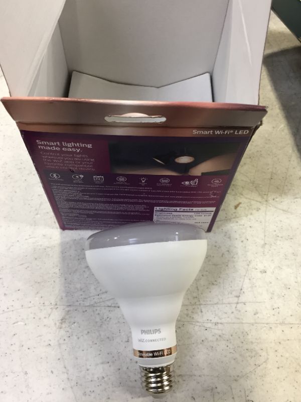 Photo 2 of Color and Tunable White PAR38 120W Equivalent Dimmable Smart Wi-Fi WiZ Connected LED Light Bulb