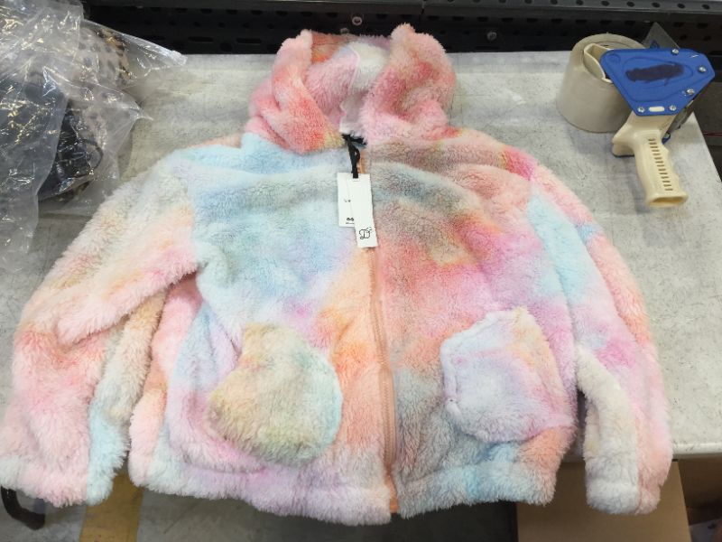 Photo 1 of Belle Dama Women's Multicolored Fur Coat (12Y)