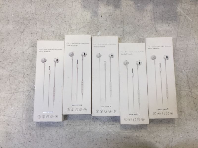 Photo 2 of BENEWY Earbuds, in-Ear Earbuds Wired Earphones with Volume Control & Built-in Microphone, Wired in-Ear Headphones with Noise Isolating, Compatible with iPhone, Samsung, MP3, 3.5mm Interface 5 Pack