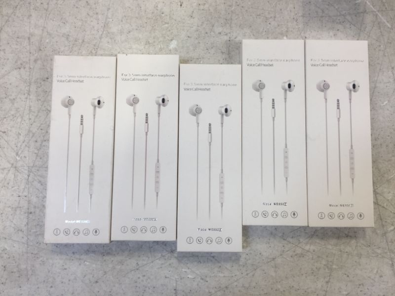 Photo 2 of BENEWY Earbuds, in-Ear Earbuds Wired Earphones with Volume Control & Built-in Microphone, Wired in-Ear Headphones with Noise Isolating, Compatible with iPhone, Samsung, MP3, 3.5mm Interface 5 Pack