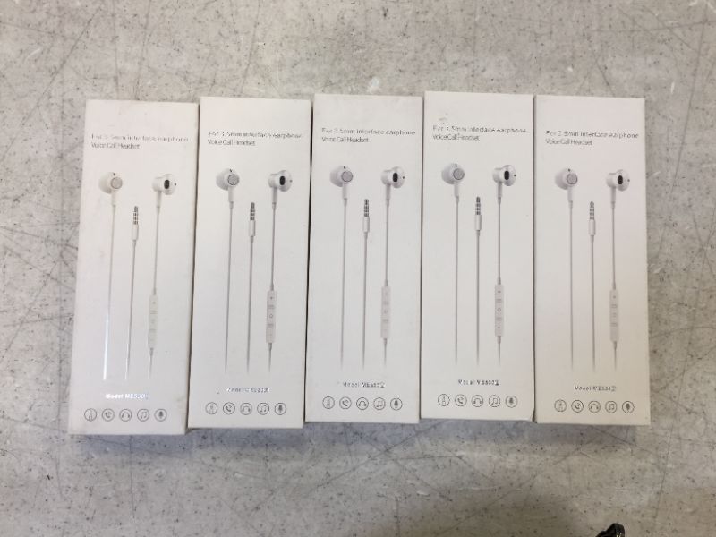 Photo 2 of BENEWY Earbuds, in-Ear Earbuds Wired Earphones with Volume Control & Built-in Microphone, Wired in-Ear Headphones with Noise Isolating, Compatible with iPhone, Samsung, MP3, 3.5mm Interface 5 Pack