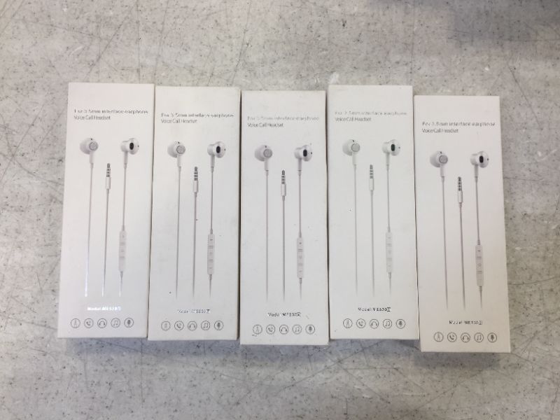 Photo 2 of BENEWY Earbuds, in-Ear Earbuds Wired Earphones with Volume Control & Built-in Microphone, Wired in-Ear Headphones with Noise Isolating, Compatible with iPhone, Samsung, MP3, 3.5mm Interface 5 Pack