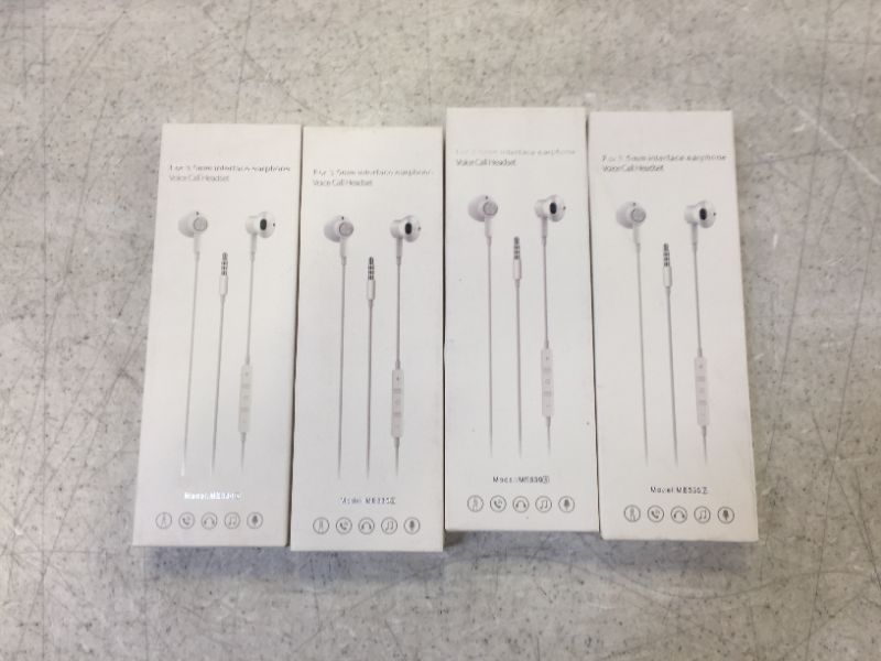 Photo 2 of BENEWY Earbuds, in-Ear Earbuds Wired Earphones with Volume Control & Built-in Microphone, Wired in-Ear Headphones with Noise Isolating, Compatible with iPhone, Samsung, MP3, 3.5mm Interface 5 Pack