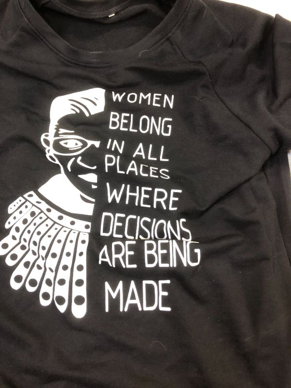 Photo 2 of activist shirt homage long sleeve color black size large women