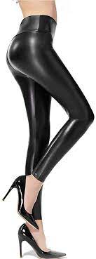 Photo 1 of Ginasy Faux Leather Leggings for Women High Waisted Stretch Leather Pants size medium 
