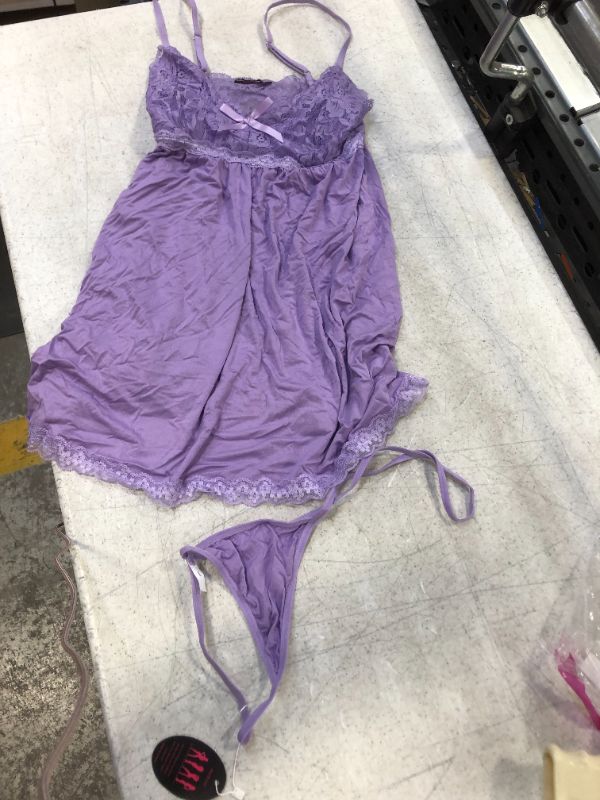 Photo 1 of avidlove  brand lace lingerie color purple size large 