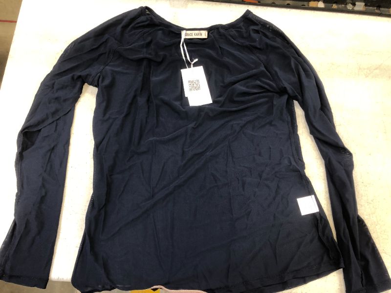 Photo 2 of grace karin brand long sleeve color blue size extra extra large 