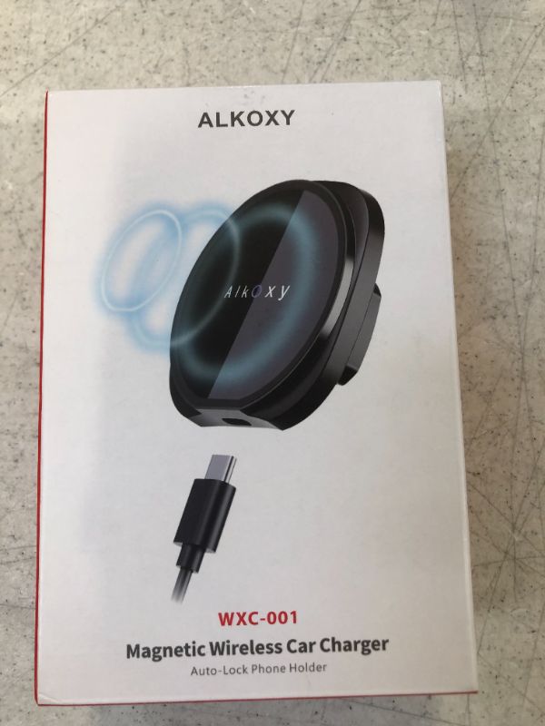 Photo 3 of Alkoxy Magnetic Wireless Car Charger Mount for Magsafe Case and iPhone 12/12 Pro/12 Pro Max/12 Mini/13/13 Pro/13 Pro Max/13 Mini, 15W Fast Charging Car Mount with Air Vent Clip and Dashboard Car Mount
