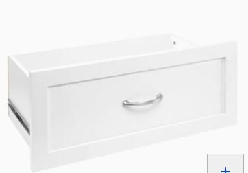 Photo 1 of ClosetMaid BrightWood 25-in x 10-in x 13-in White Drawer Unit
