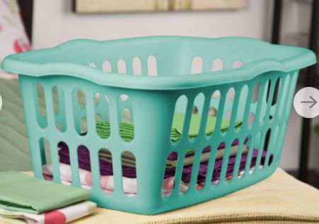 Photo 1 of 1.5 bushel rectangular laundry basket turquoise - room essentials PACK OF 3 
