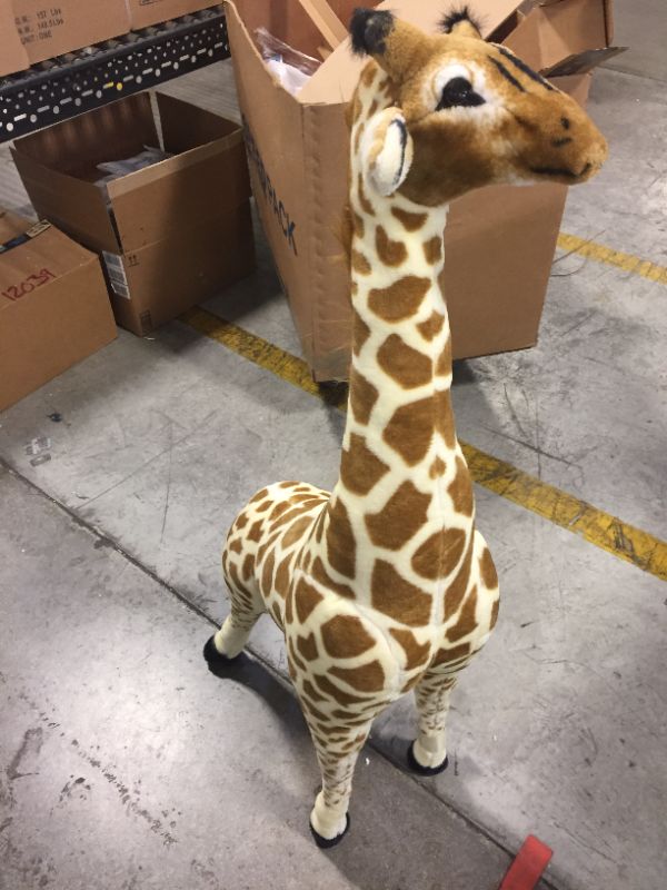Photo 3 of Melissa & Doug Plush Giraffe, Yellow, One Size