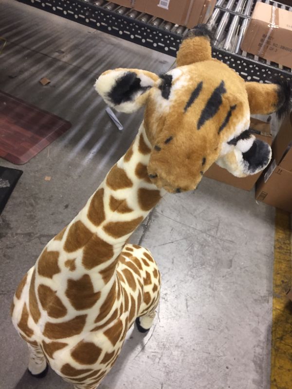 Photo 2 of Melissa & Doug Plush Giraffe, Yellow, One Size