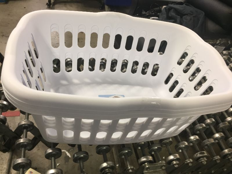 Photo 2 of 1.5 Bushel Rectangular Laundry Basket White - Room Essentials™ PACK OF 3 
