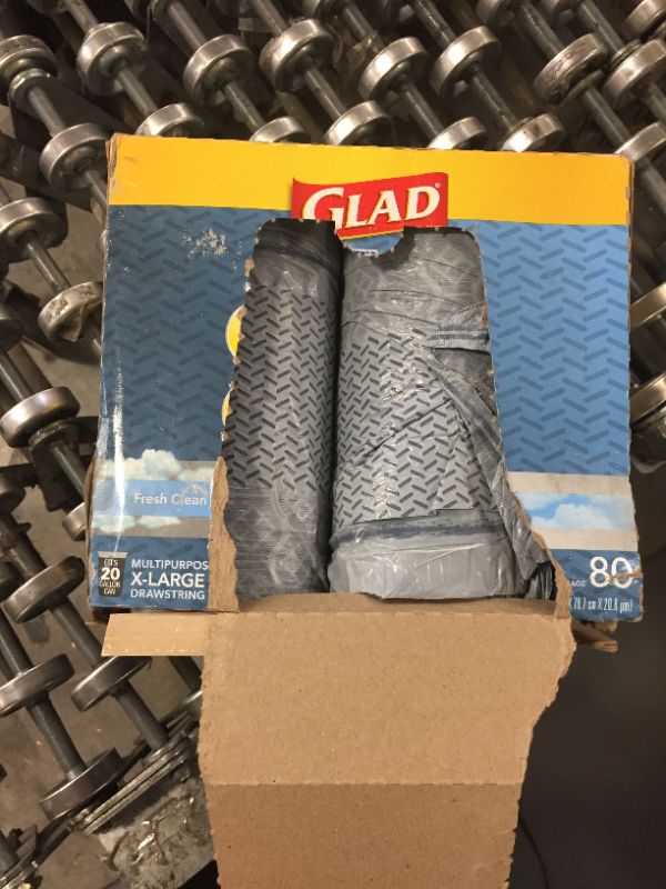 Photo 2 of Glad ForceFlexPlus XL Grey Kitchen Drawstring Trash Bags