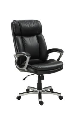 Photo 1 of Serta Executive Big & Tall PureSoft Office Chair, Smooth Black
