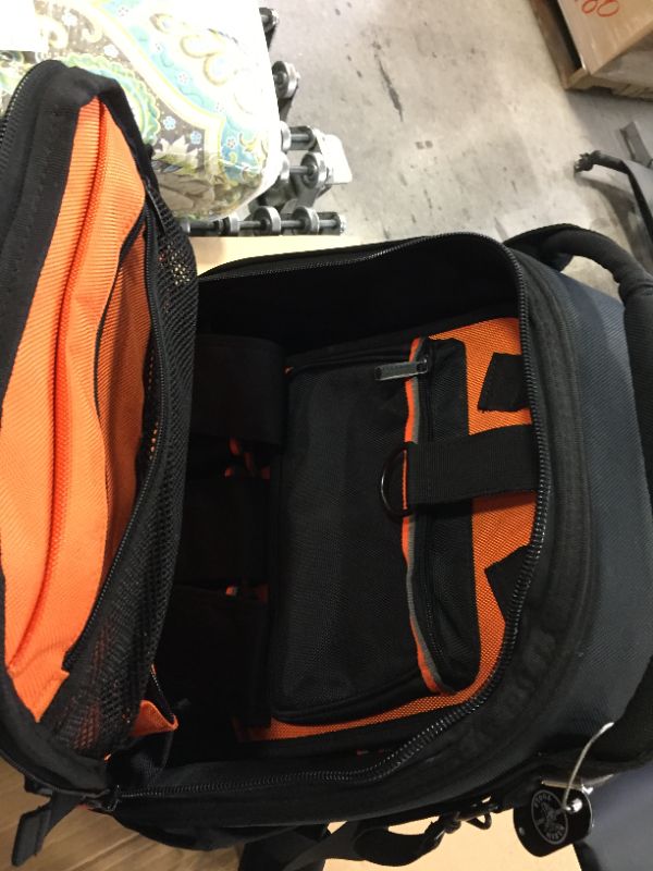 Photo 1 of Klein Tools 19.5 in. Tradesman Pro Organizer Tool Master Backpack
