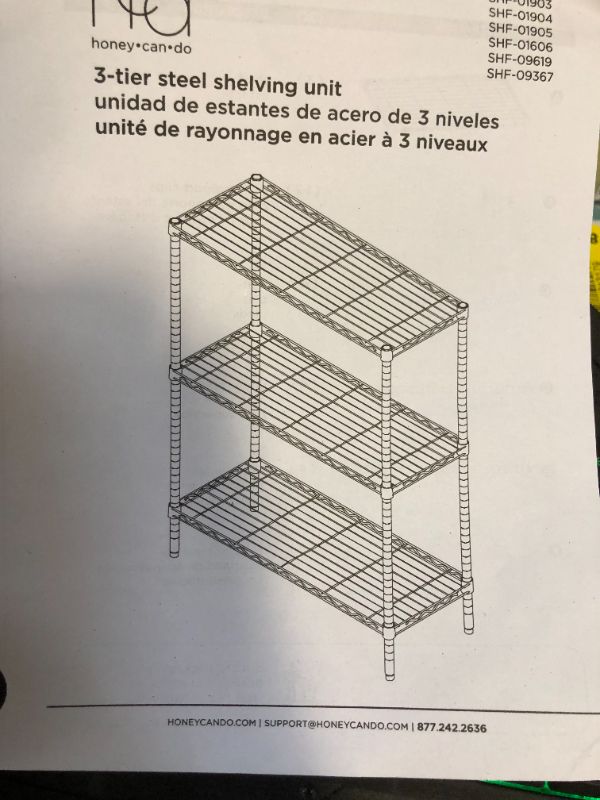 Photo 1 of 3 tier steel shelf