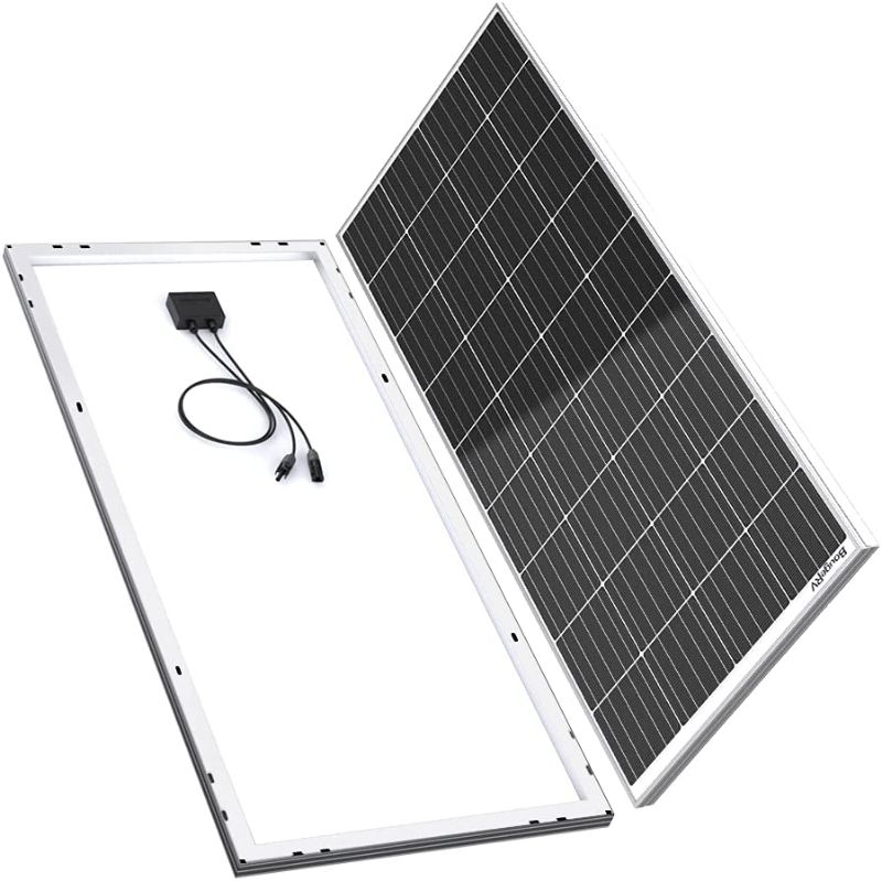 Photo 1 of BougeRV 5BB 180 Watts Mono Solar Panel, 12 Volts Monocrystalline Solar Cell Charger High Efficiency Module for RV Marine Boat Off Grid
