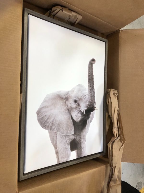 Photo 1 of 24"x18" picture elefant 