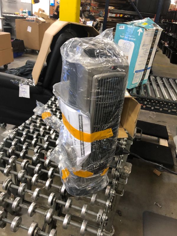 Photo 1 of Lasko 755320 Ceramic Space Tower Heater, 8.5?L x 7.25?W x 23?H, Silver
