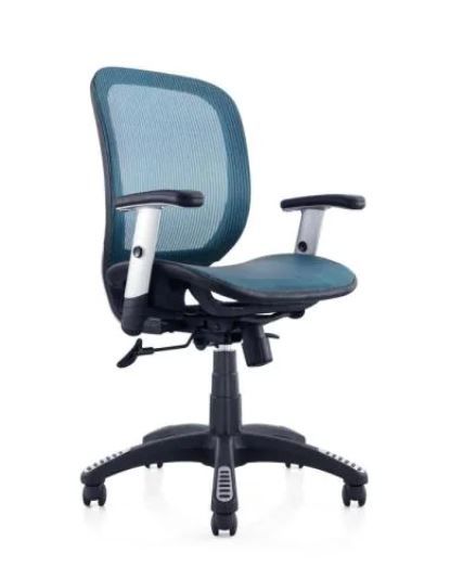Photo 1 of Blue Mesh Office Chair
