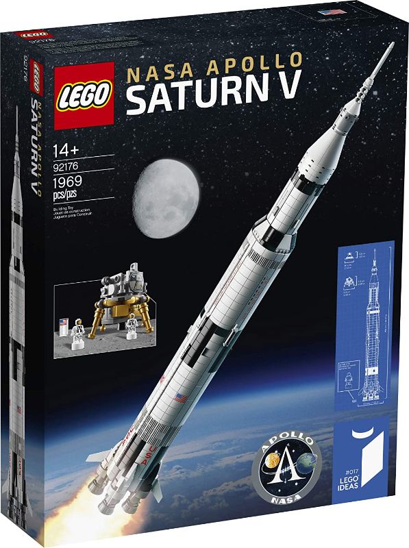 Photo 1 of LEGO Ideas NASA Apollo Saturn V 92176 Outer Space Model Rocket for Kids and Adults, Science Building Kit (1969 Pieces)
