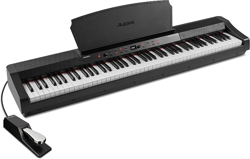 Photo 1 of Alesis Prestige Artist - 88 Key Digital Piano with Full Size Graded Hammer Action Weighted Keys, Multi-Sampled Sounds, 50W Speakers, FX and 256 Polyphony
