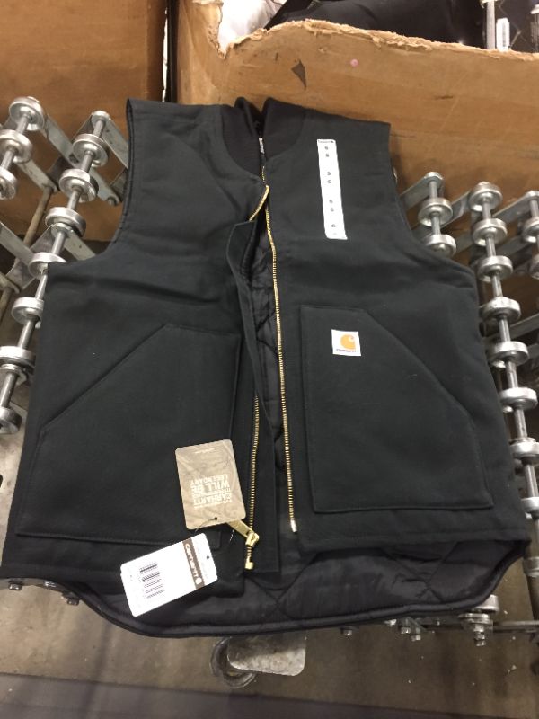 Photo 2 of Carhartt Men's Sandstone Vest Arctic Quilt Lined,black,small, Black, Size Small
