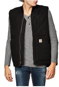 Photo 1 of Carhartt Men's Sandstone Vest Arctic Quilt Lined,black,small, Black, Size Small
