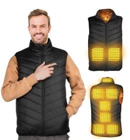 Photo 1 of Heated Vest For Man Women, Eventek USB Heated Vest Rechargeable SIZE LARGE 