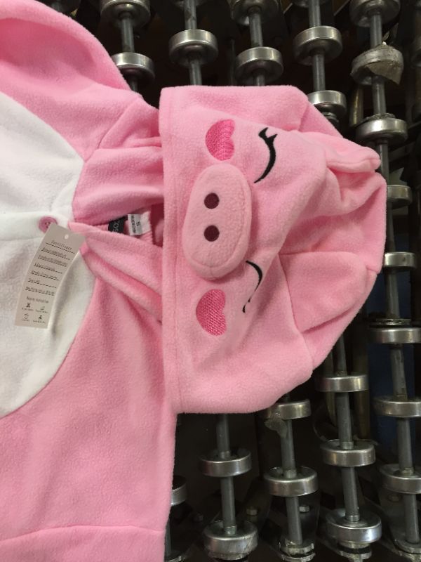 Photo 2 of ADULT SMALL PINK PIG PAJAMA ONESIE 