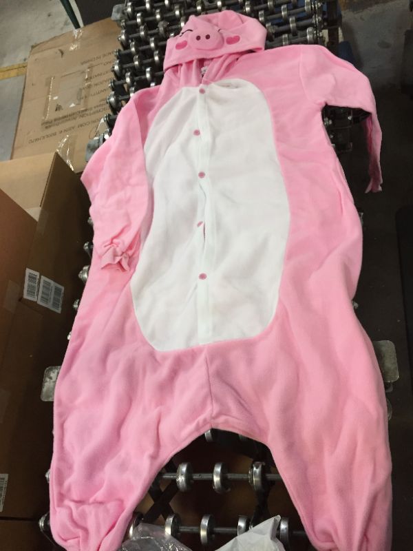 Photo 1 of ADULT SMALL PINK PIG PAJAMA ONESIE 