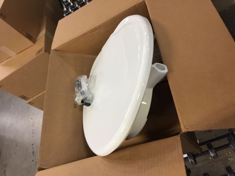 Photo 2 of Bemis 7YE85310TSS 000 New Larger Size Clean Shield 3" Raised Toilet Seat, Elongated, White
