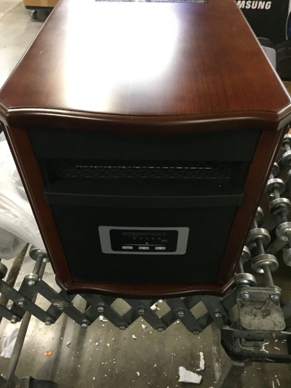Photo 3 of Amazon Basics Portable Eco-Smart Space Heater - Wood
