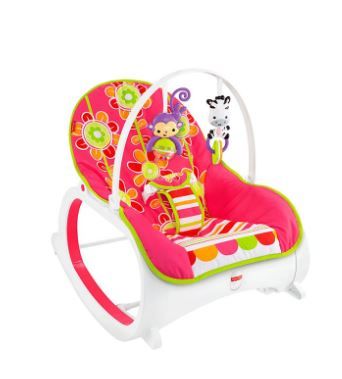 Photo 1 of Fisher-Price Infant-To-Toddler Rocker - Soothing Baby Seat with Removable Bar, Floral Confetti
