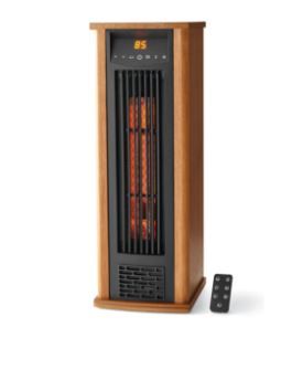 Photo 1 of Mainstays Infrared Quartz Wood Pedestal 1500W Heater,Indoor,Light Wood Finish,DF1903
