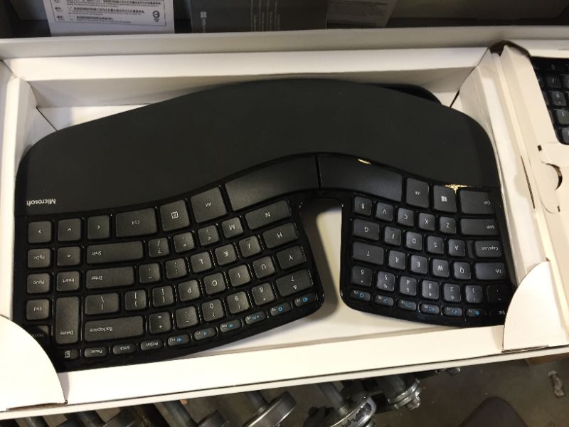 Photo 2 of Microsoft Sculpt Ergonomic Desktop, Black - Wireless USB Keyboard, Keypad, and Mouse
