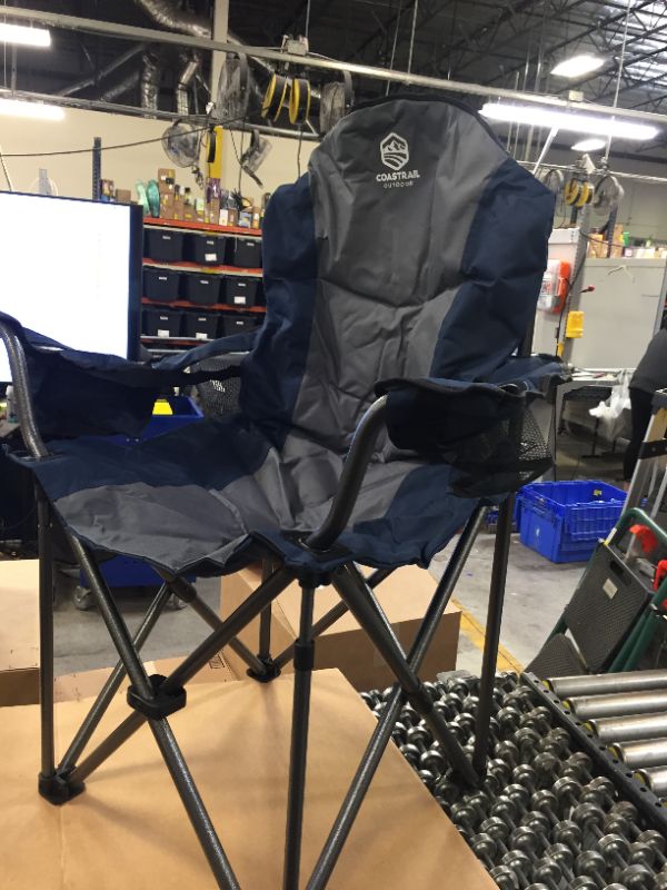 Photo 3 of Coastrail Outdoor Camping Chair With Lumbar Back Support Oversized Padded Lawn
