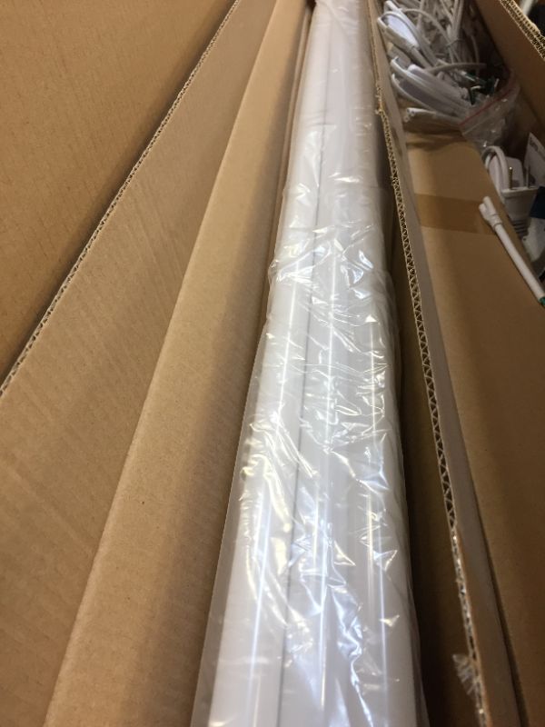 Photo 1 of (Pack of 12) Barrina T8 T10 T12 LED Light Tube, 8ft, 44W (100W Equivalent), 6500K, 4500 Lumens, Frosted Cover, Dual-Ended Power, Fluorescent Light Bulbs Replacement
