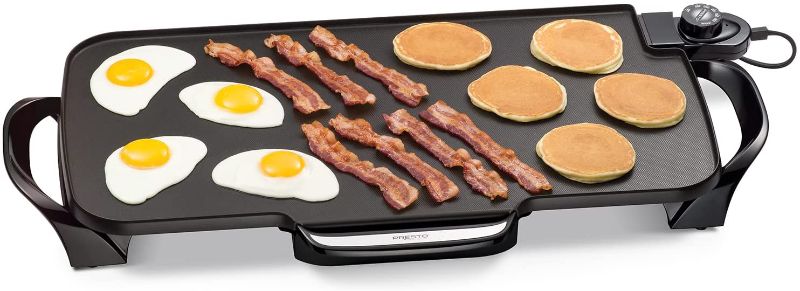 Photo 1 of Presto 07061 22-inch Electric Griddle With Removable Handles, Black, 22-inch
