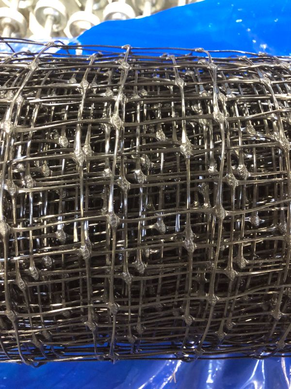 Photo 2 of  BLACK Coated plastic Wire Mesh Size 1 -  2 inch (8 ft. L  x 100 ft.)
