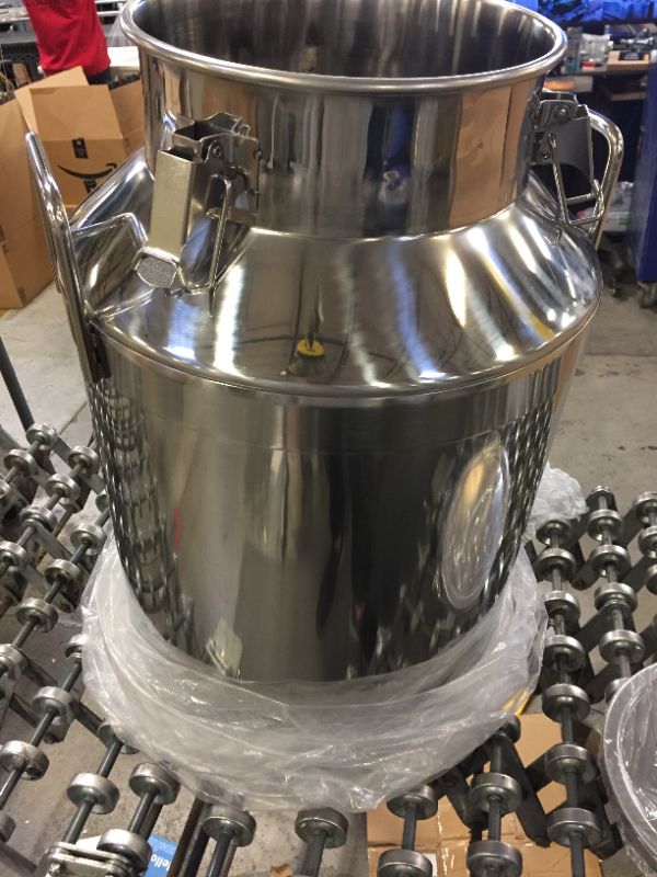Photo 5 of 15.85 Gallon Stainless Steel Milk Can 60 Liter Milk Bucket Wine Pail Bucket with Sealed Lid, Airtight Storage Canister Milk Transport Can, Milk Can Bucket for Milk and Wine Liquid Storage(60L)
