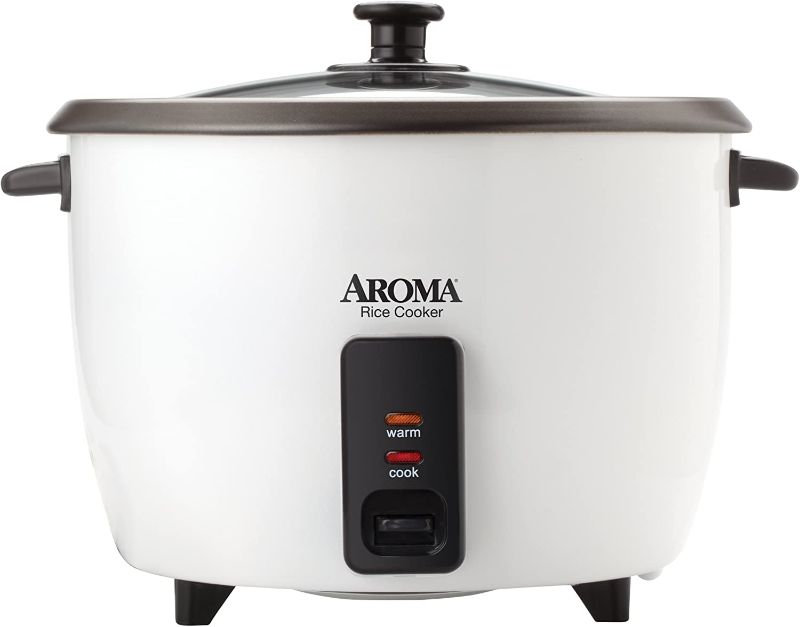 Photo 1 of Aroma Housewares 32-Cup (Cooked) (16-Cup UNCOOKED) Pot Style Rice Cooker (ARC-7216NG) , White
