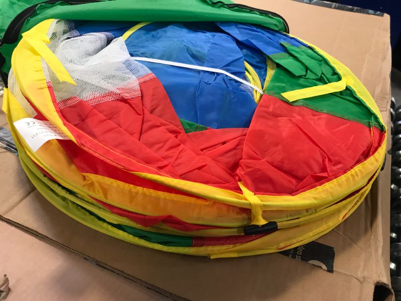 Photo 1 of 5pc Kids Ball Pit Tents and Tunnels, Toddler Jungle Gym Play Tent with Play Crawl Tunnel Toy, for Boys babies infants Children, Indoor Outdoor Gift, Target Game w/ 4 Dart Balls

