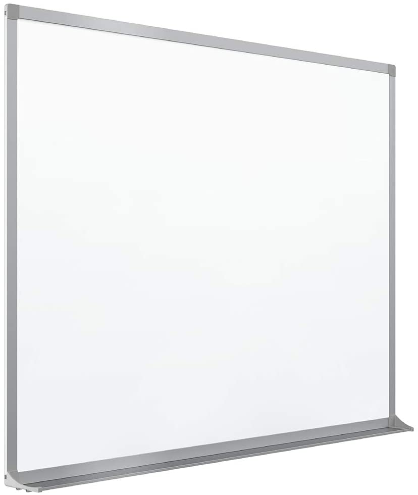 Photo 1 of Quartet Porcelain Whiteboard, Magnetic Dry Erase White Board, 4' x 8', Aluminum Frame (PPA408) -- box damaged 
