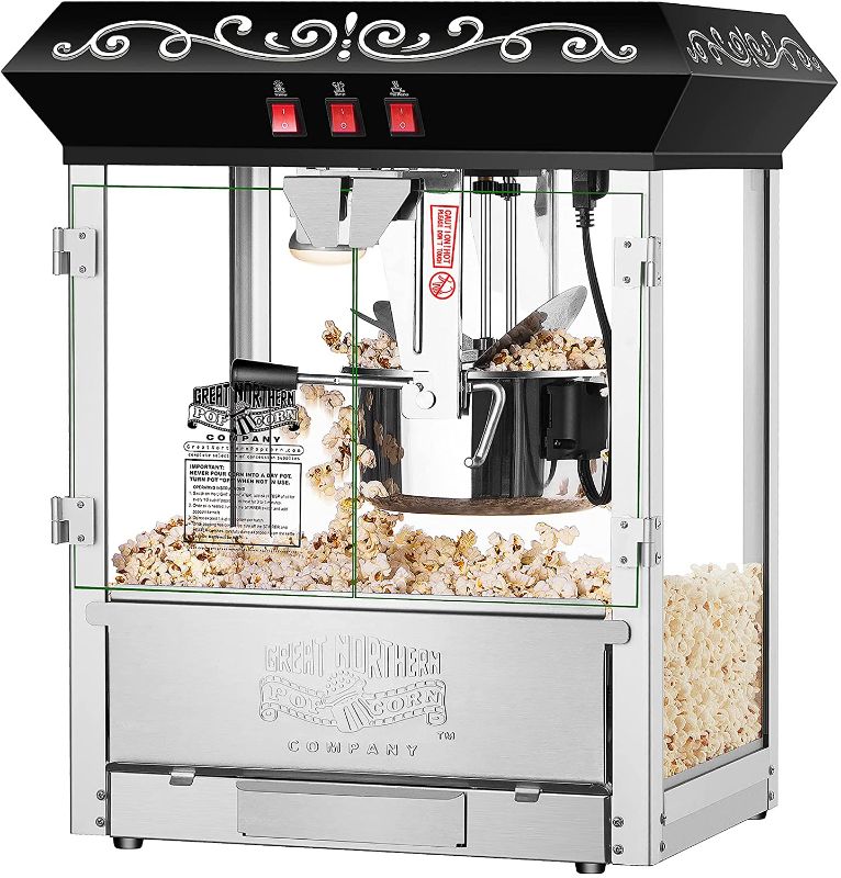 Photo 1 of Great Northern 10 oz Perfect Popper Countertop Style Popcorn Machine Black
