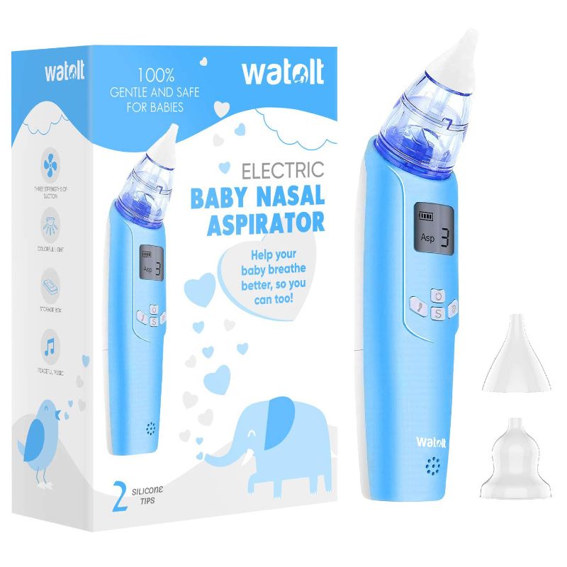 Photo 1 of Watolt Baby Nasal Aspirator - Electric Nose Suction for Baby - Automatic Booger Sucker for Infants - Battery Powered Snot Mucus Remover for Kids Toddlers
