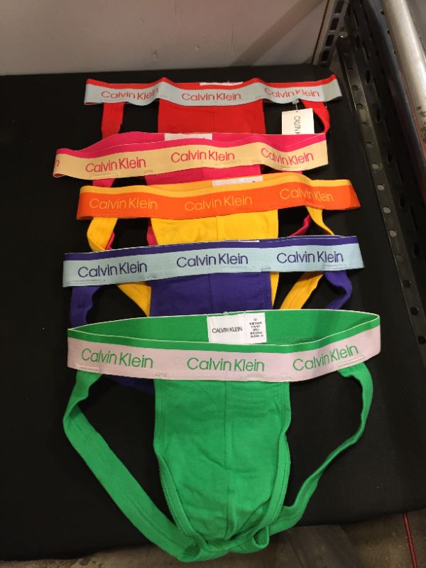 Photo 2 of Calvin Klein Men's 5 Pack Edit Jockstraps, Multicolored
SIZE MEDIUM 
