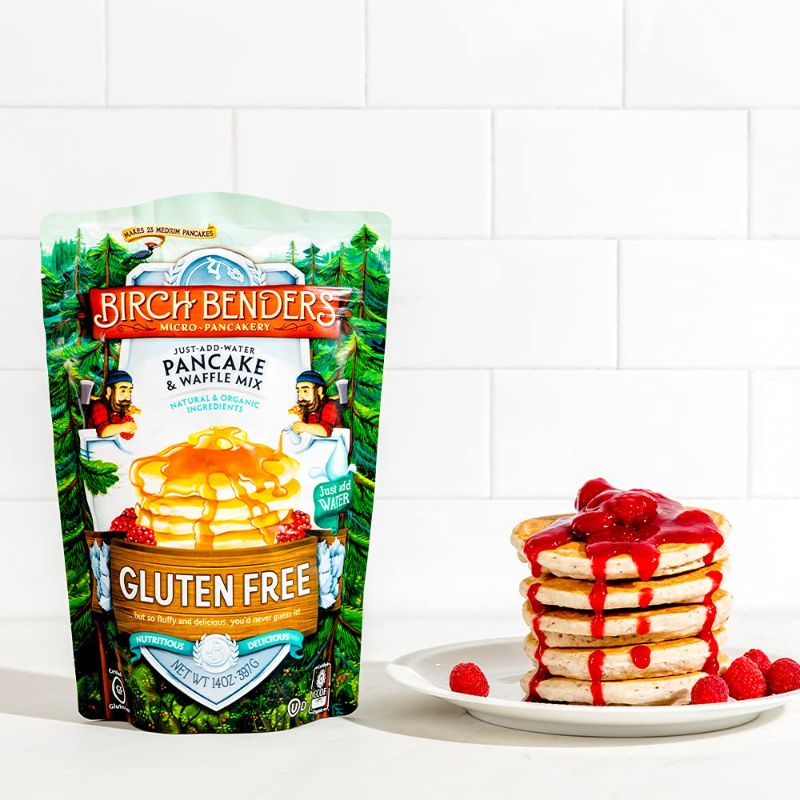 Photo 1 of Gluten-Free Pancake and Waffle Mix by Birch Benders, Made with Brown Rice Flour, Potato, Cassava, Almond, and Cane Sugar, Family Pack, Just Add Water, 14 Ounce 3PCK
EXP 02/21/22
