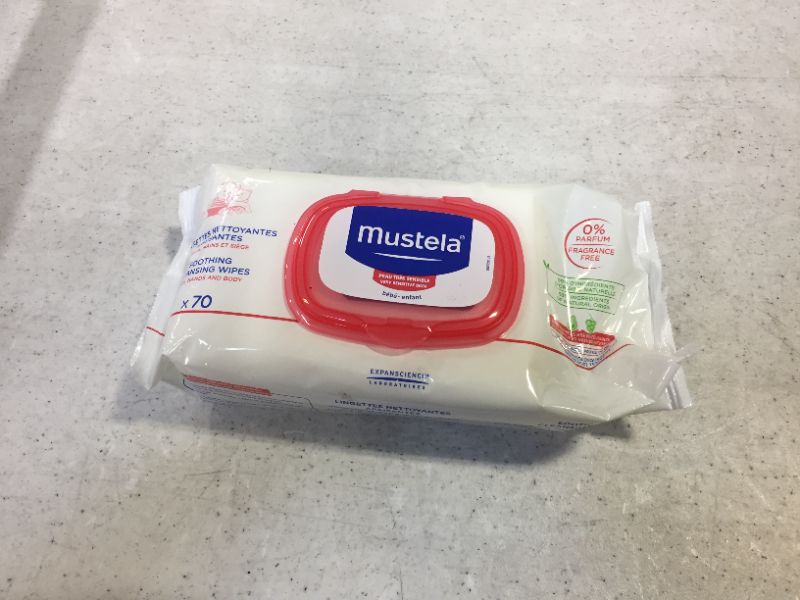 Photo 2 of Mustela Baby Soothing Wipes - Ultra Soft Cleansing Wipes for Sensitive Skin - with Natural Avocado & Schizandra Berry - Fragrance-Free & Alcohol Free - 70 ct. or 210 ct.
